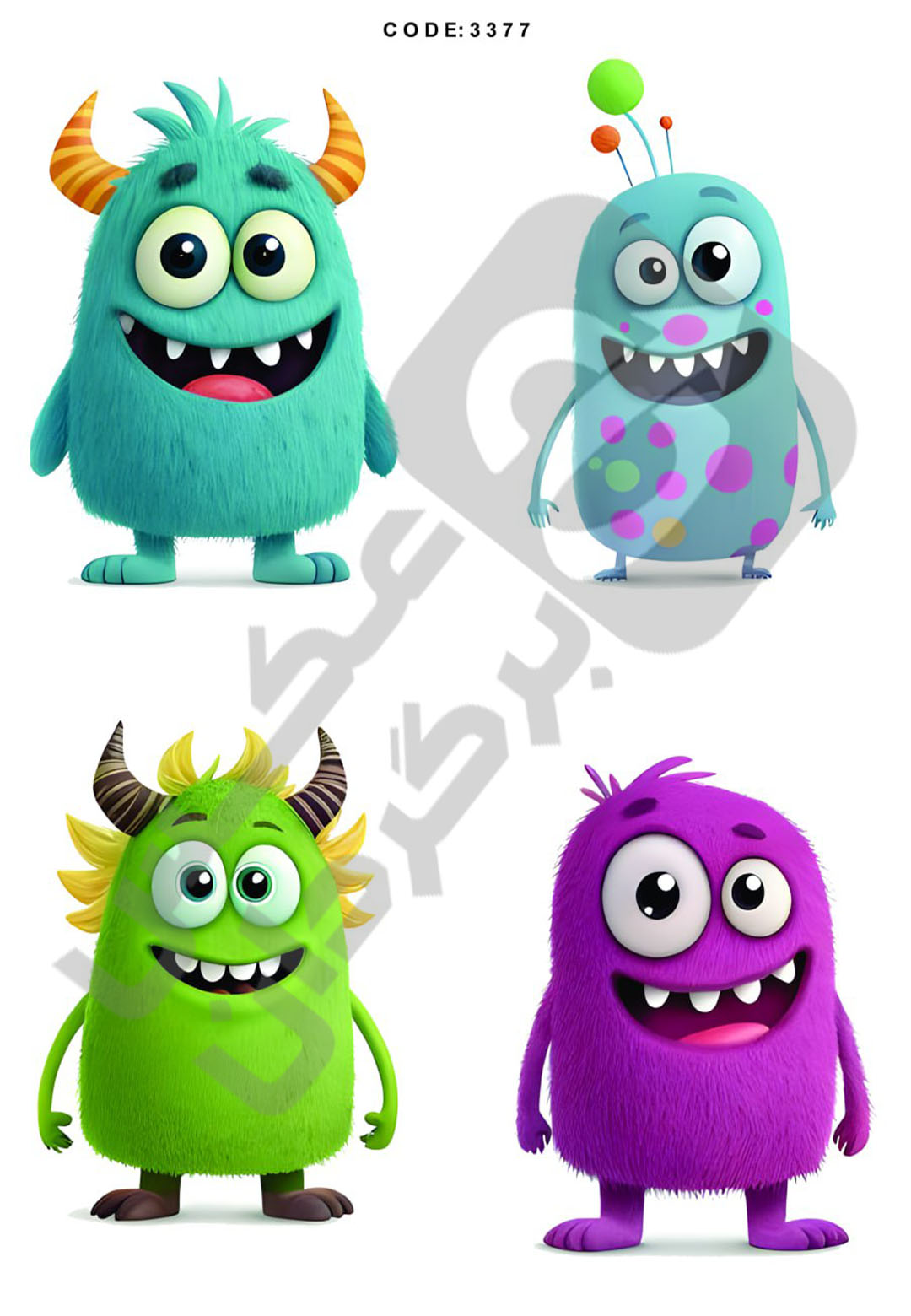 3377 شخصیت کارتونی کد محصول 3377 - تصویر 1