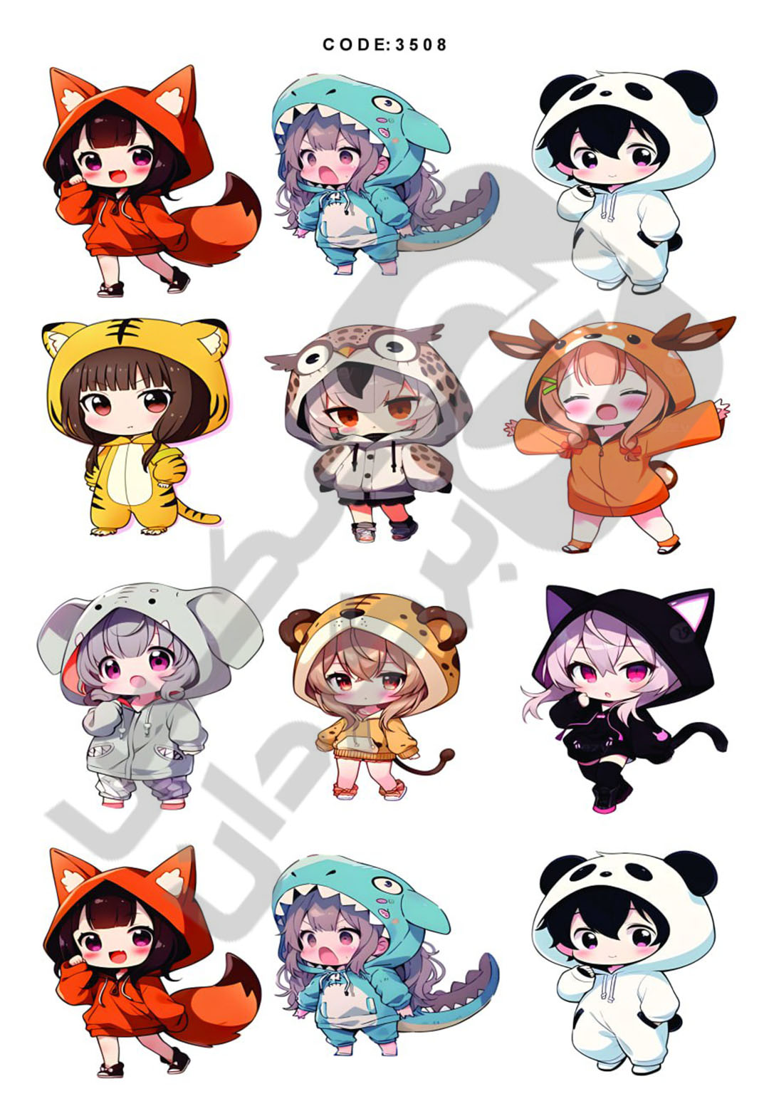 3508 شخصیت کارتونی کد محصول 3508 - تصویر 1